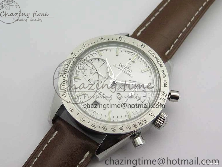 1221 Speedmaster ’57 Co-Axial OMF 1:1 Best Edition White Dial Silver Markers A9300 (Free Leather Strap) Efficient 8133